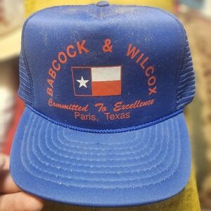 Vintage Mesh Trucker Advertizing Cap from Paris, Tx